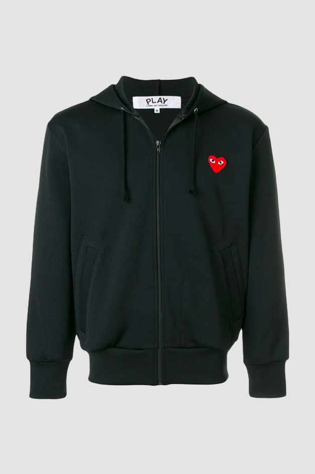 Comme Des Garcons Play Zip-Up Hoodie